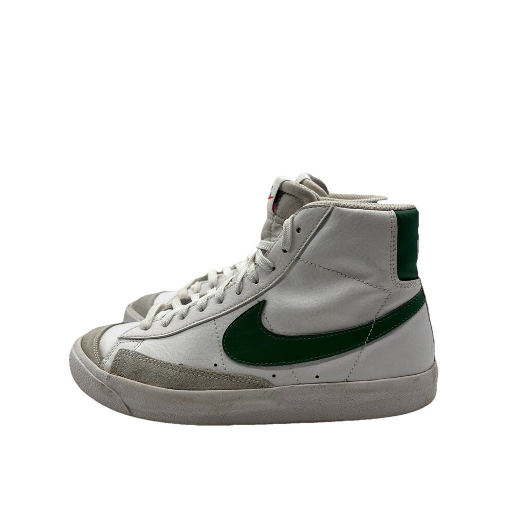 Nike Blazer Mid 77 Pine GS Sneakers Youth Size 7Y White Green Shoes High